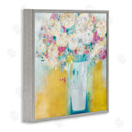 Jill Martin | Vibrant Carnations Yellow Abstract Florals