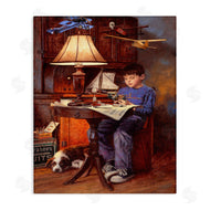 Jim Daly | Boy with Model Airplanes