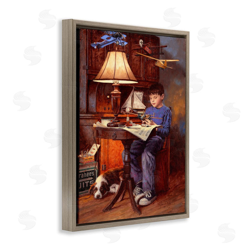 Jim Daly | Boy with Model Airplanes