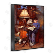 Jim Daly | Boy with Model Airplanes