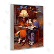 Jim Daly | Boy with Model Airplanes
