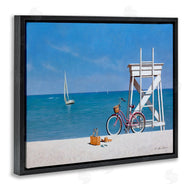Zhen-Huan Lu | Pink Bicycle Beach Lifeguard Stand