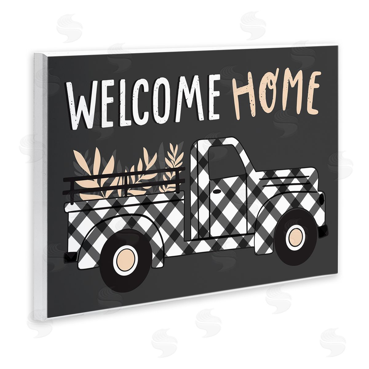 Arrolynn Weiderhold Autumn Harvest Truck Welcome Home  Wall Plaque Art