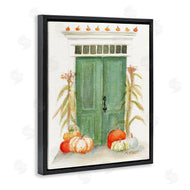 Melissa Hyatt | Entryway Door Architecture Autumn Harvest Pumpkins