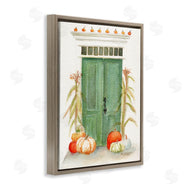 Melissa Hyatt | Entryway Door Architecture Autumn Harvest Pumpkins