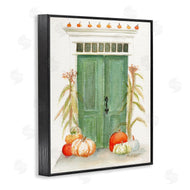 Melissa Hyatt | Entryway Door Architecture Autumn Harvest Pumpkins