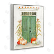 Melissa Hyatt | Entryway Door Architecture Autumn Harvest Pumpkins
