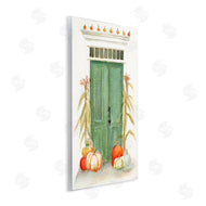 Melissa Hyatt | Entryway Door Architecture Autumn Harvest Pumpkins