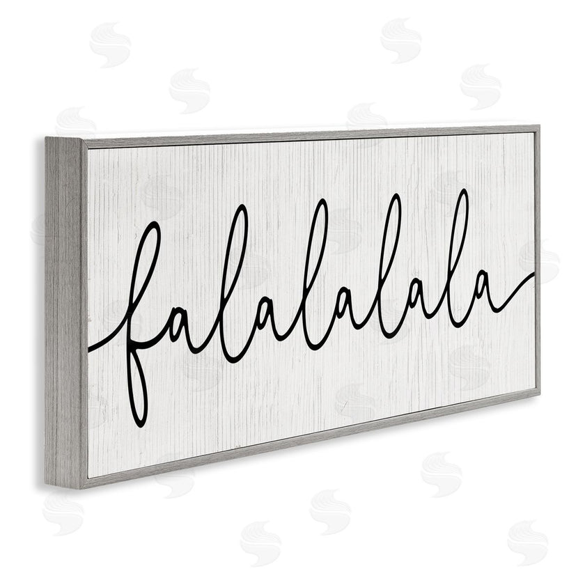 Stupell Studio | Falalalala Minimal Holiday Phrase