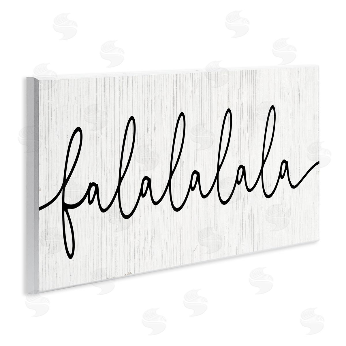 Falalalala Minimal Holiday Phrase Wood Plaque Wall Art, Home Decor by Stupell Studio