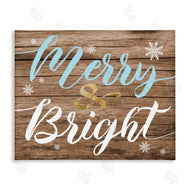Stupell Studio | Rustic Merry and Bright Christmas