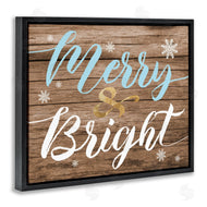 Stupell Studio | Rustic Merry and Bright Christmas