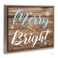 Stupell Studio | Rustic Merry and Bright Christmas