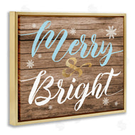 Stupell Studio | Rustic Merry and Bright Christmas