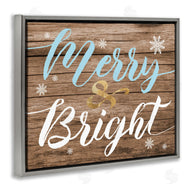 Stupell Studio | Rustic Merry and Bright Christmas