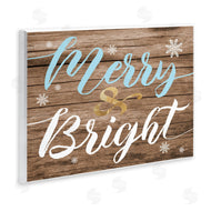 Stupell Studio | Rustic Merry and Bright Christmas