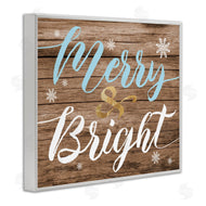 Stupell Studio | Rustic Merry and Bright Christmas