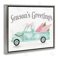 Stupell Studio | Pink Turquoise Christmas Truck