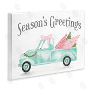 Stupell Studio | Pink Turquoise Christmas Truck