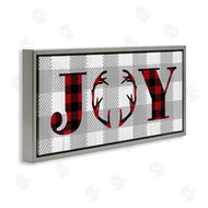 Stupell Studio | Joy Antler Buffalo Plaid Design