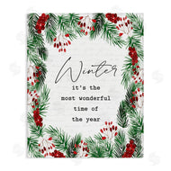 Lettered and Lined | Most Wonderful Time Winter Wreath