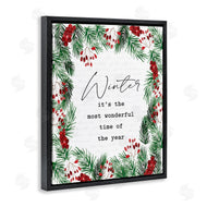 Lettered and Lined | Most Wonderful Time Winter Wreath