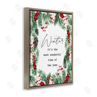 Lettered and Lined | Most Wonderful Time Winter Wreath