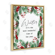 Lettered and Lined | Most Wonderful Time Winter Wreath