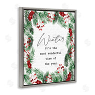 Lettered and Lined | Most Wonderful Time Winter Wreath