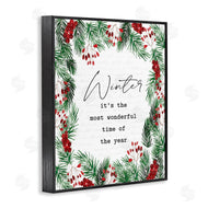 Lettered and Lined | Most Wonderful Time Winter Wreath