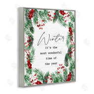 Lettered and Lined | Most Wonderful Time Winter Wreath