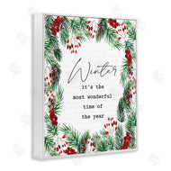 Lettered and Lined | Most Wonderful Time Winter Wreath