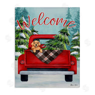 Sheri Hart | Red Truck Christmas Pet Dog