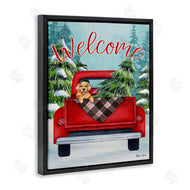 Sheri Hart | Red Truck Christmas Pet Dog
