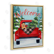 Sheri Hart | Red Truck Christmas Pet Dog