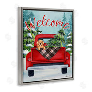Sheri Hart | Red Truck Christmas Pet Dog