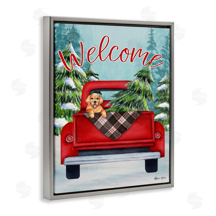 Sheri Hart | Red Truck Christmas Pet Dog