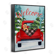 Sheri Hart | Red Truck Christmas Pet Dog