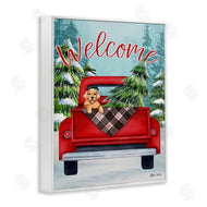Sheri Hart | Red Truck Christmas Pet Dog