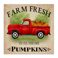Sheri Hart | Farm Fresh Pumpkins Red Truck