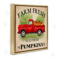 Sheri Hart | Farm Fresh Pumpkins Red Truck