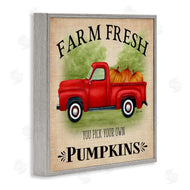 Sheri Hart | Farm Fresh Pumpkins Red Truck