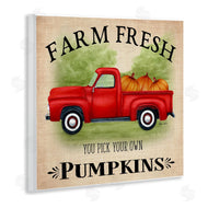 Sheri Hart | Farm Fresh Pumpkins Red Truck