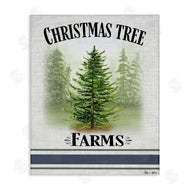 Sheri Hart | Traditional Christmas Tree Blue Stripe