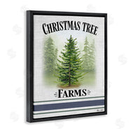 Sheri Hart | Traditional Christmas Tree Blue Stripe