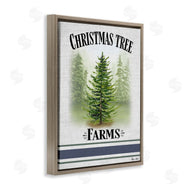 Sheri Hart | Traditional Christmas Tree Blue Stripe