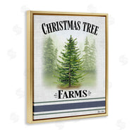 Sheri Hart | Traditional Christmas Tree Blue Stripe
