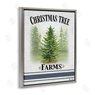 Sheri Hart | Traditional Christmas Tree Blue Stripe
