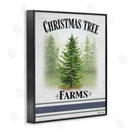Sheri Hart | Traditional Christmas Tree Blue Stripe