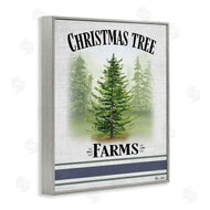 Sheri Hart | Traditional Christmas Tree Blue Stripe